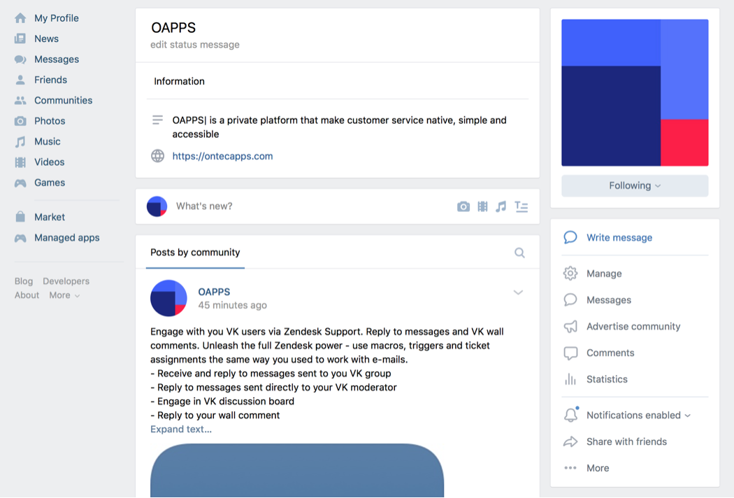 OAPPS for Zendesk